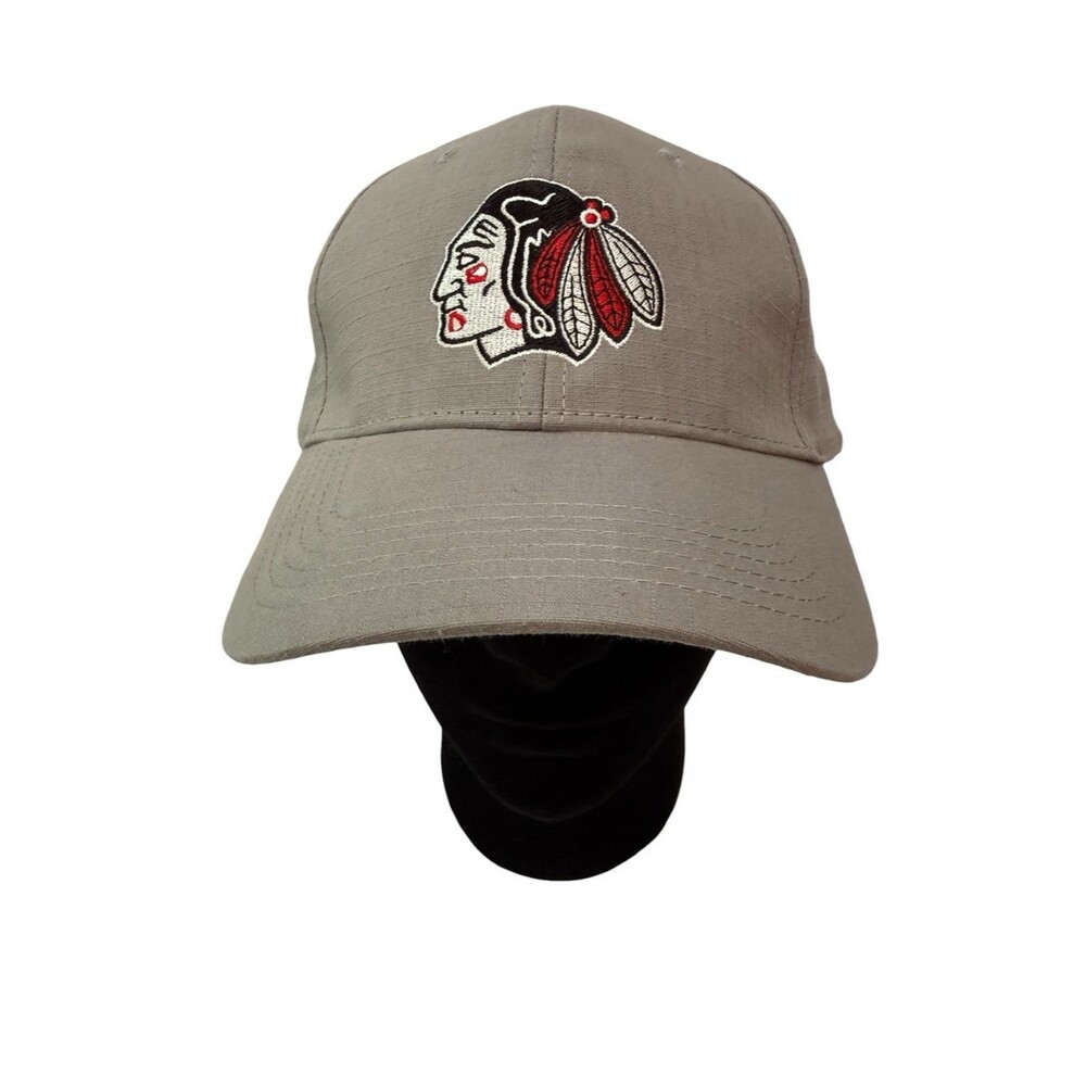 AMG Portland Winterhawks Hockey Hook & Loop Adjustable Strapback Hat Cap Gray